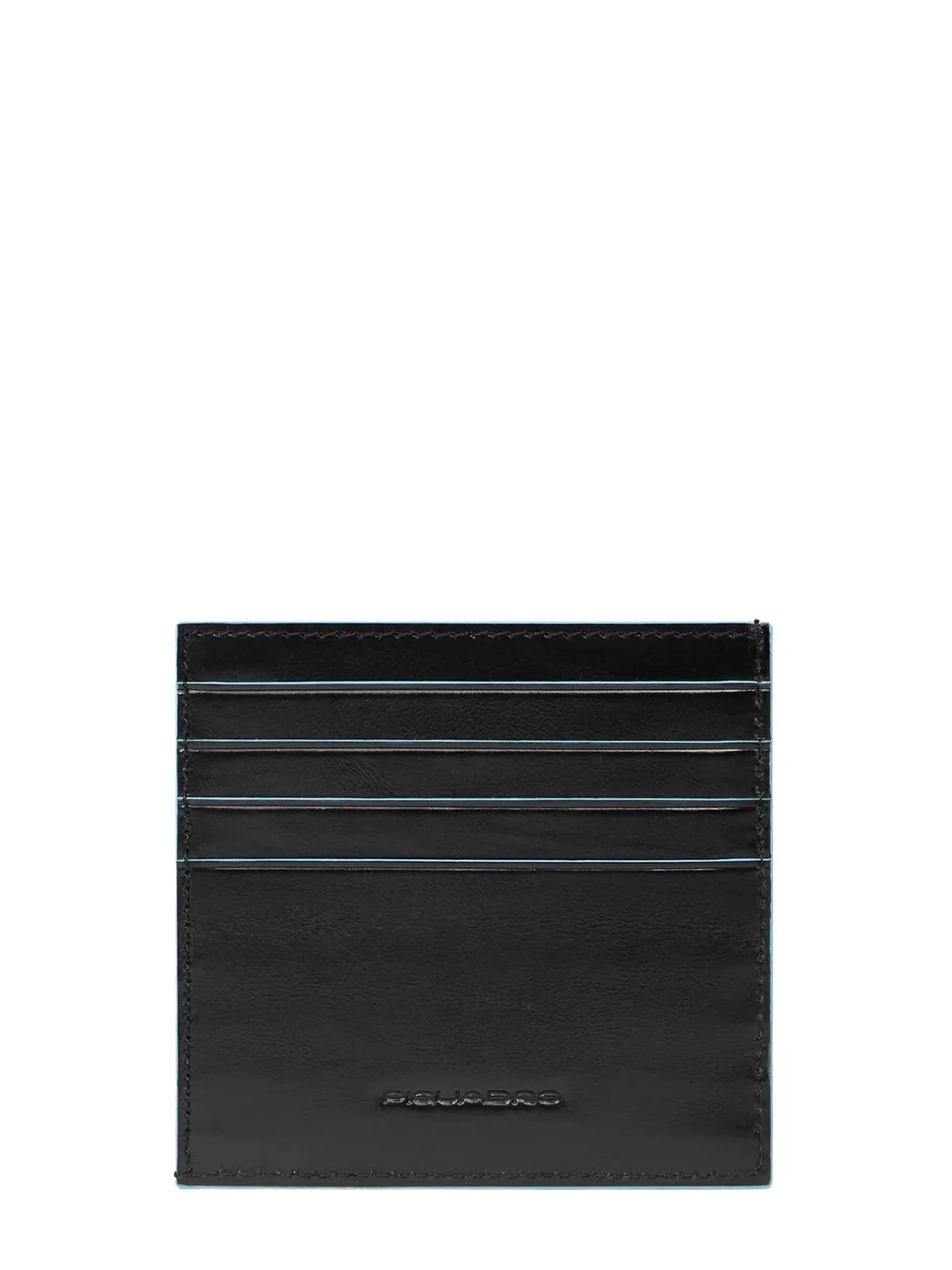 BLUE SQUARE Portacard in pelle