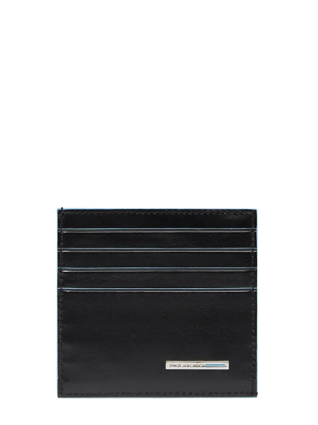 BLUE SQUARE Portacard in pelle