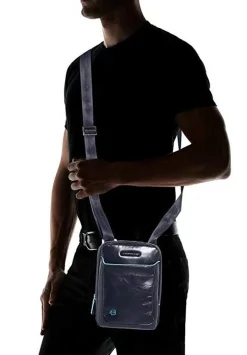 Borsello BLUE SQUARE, porta tablet, in pelle