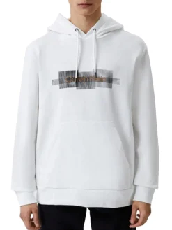 BOX STRIPED LOGO Felpa con cappuccio