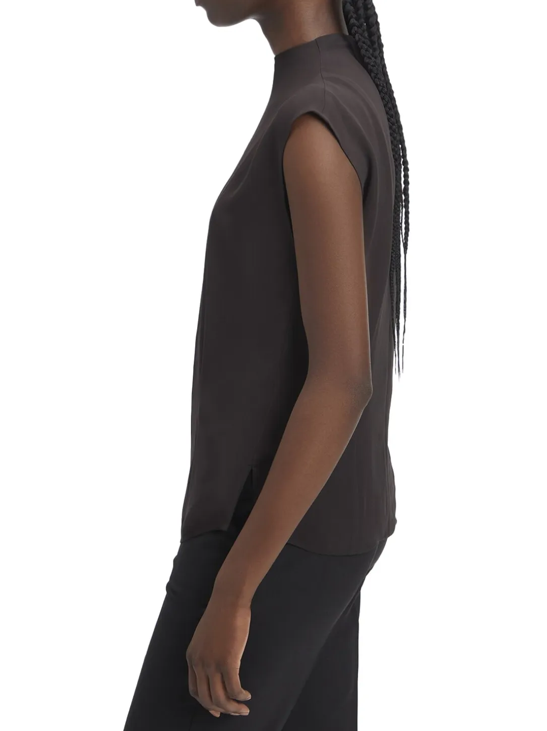 CK Camicia blusa a manica corta in viscosa