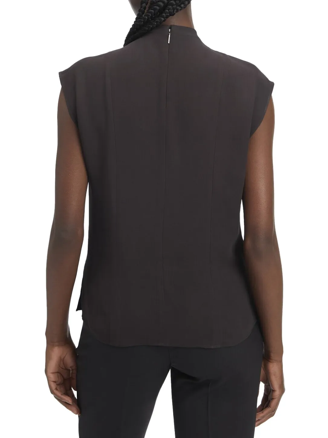 CK Camicia blusa a manica corta in viscosa