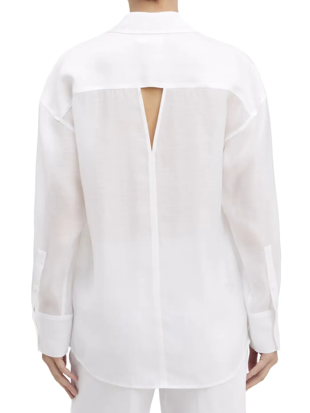CK Camicia cut out oversize trasparente