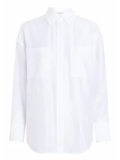 CK Camicia cut out oversize trasparente