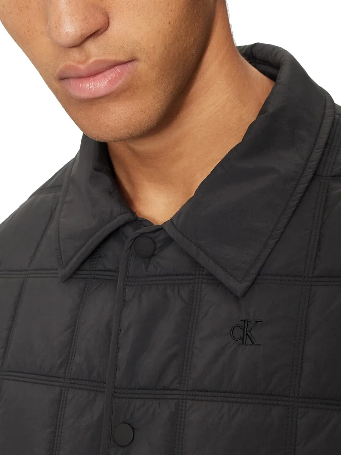 CK JEANS Giacca quilted colletto medio peso