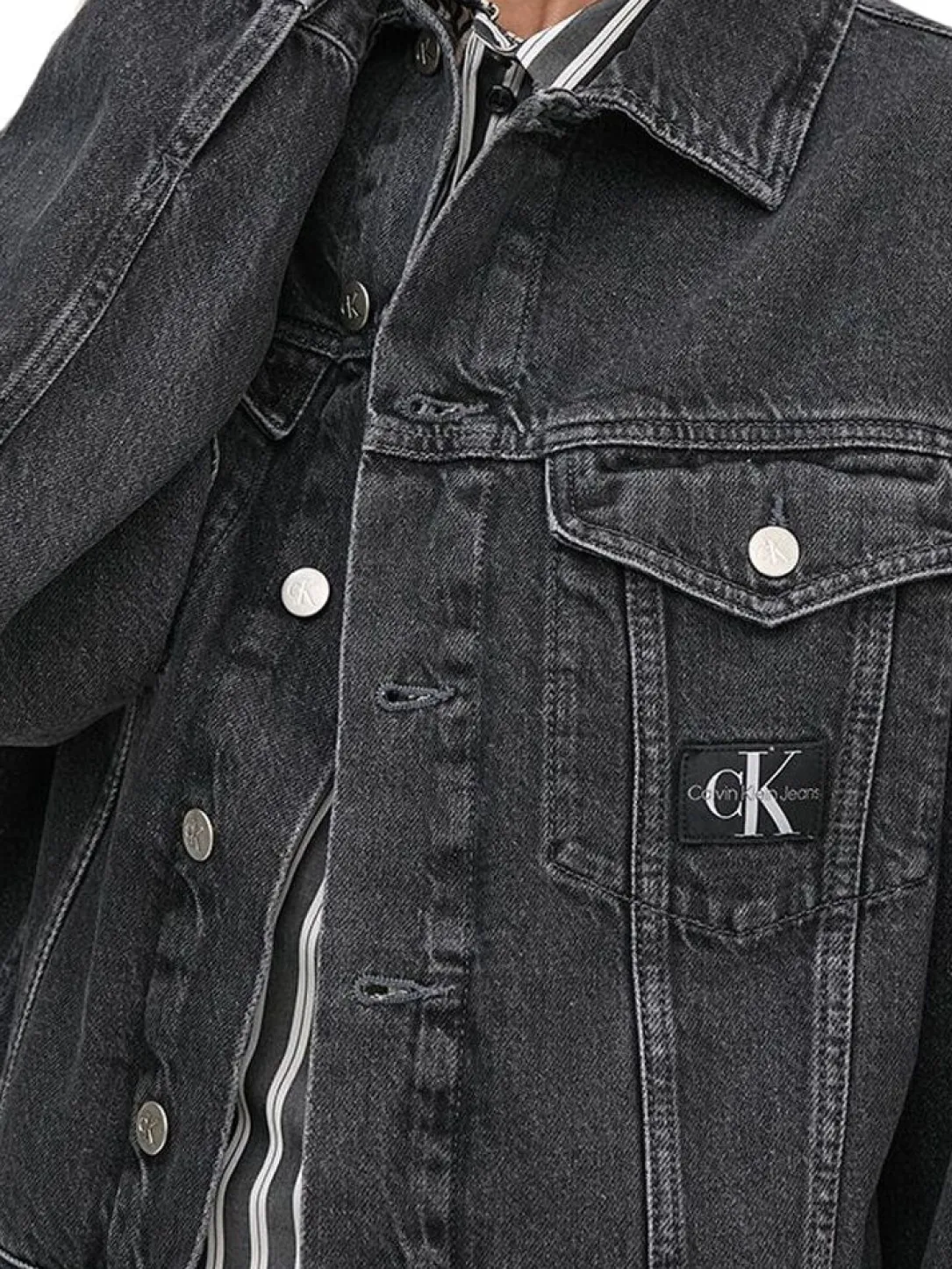 CK JEANS Giubbotto in cotone jeans