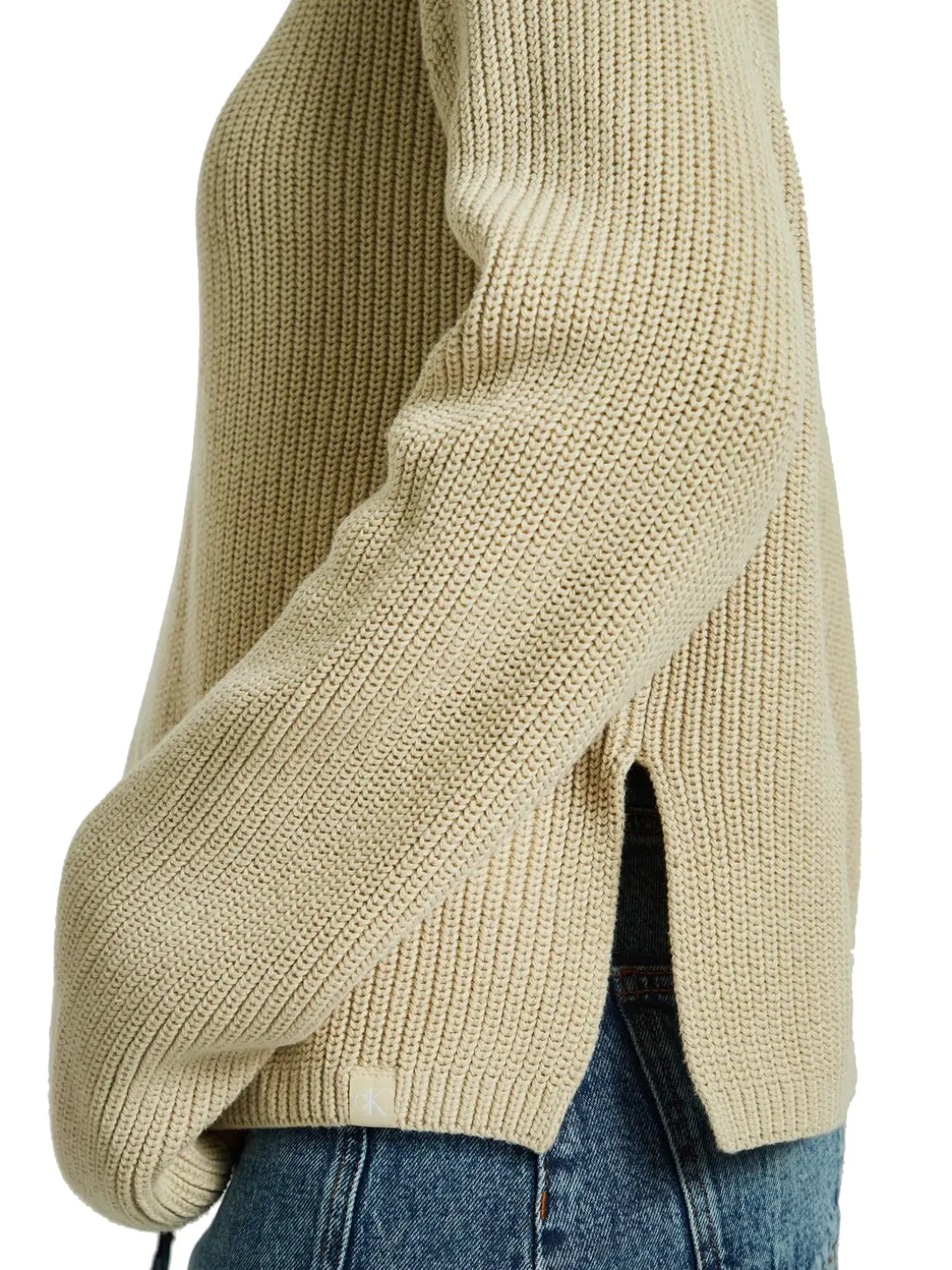 CK JEANS Maglione dolcevita cotone relaxed fit
