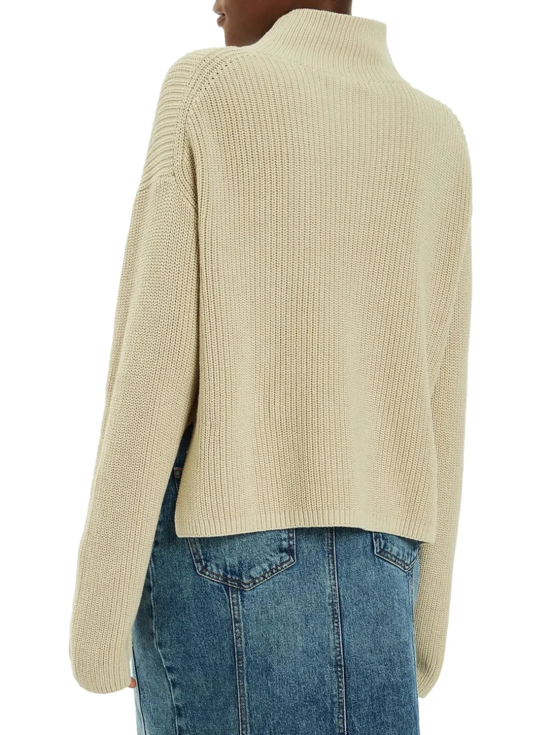 CK JEANS Maglione dolcevita cotone relaxed fit