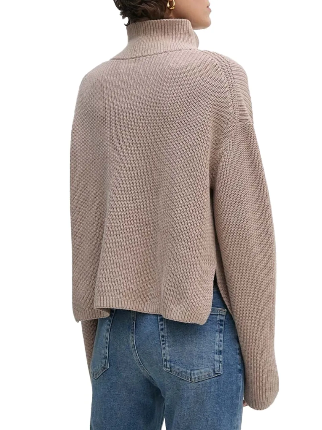 CK JEANS Maglione dolcevita cotone relaxed fit