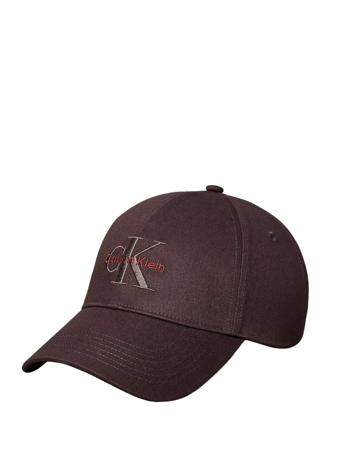 CKJ MONO LOGO Cappello modello baseball in cotone