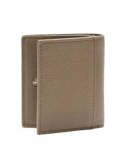 CK LEATHER Portafoglio verticale in pelle