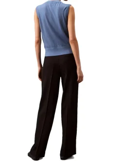 CK Pantaloni palazzo con pence