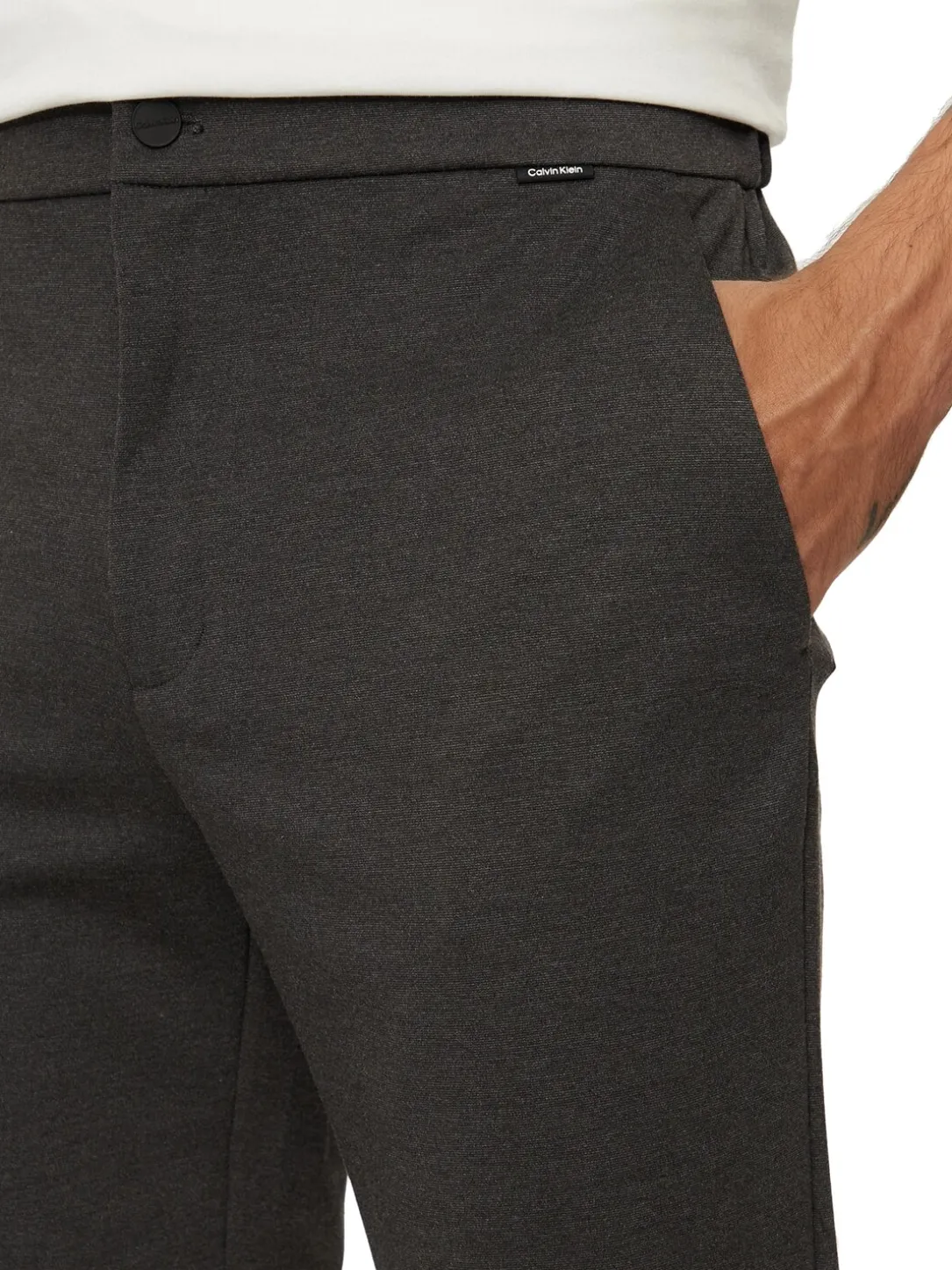 CK Pantaloni slim fit con elastico in vita