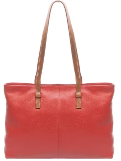 CREMONA S Borsa shopping in pelle, a spalla