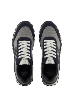 DROP MICROSUEDE Sneakers con logo a contrasto