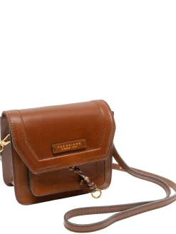 ELBA Borsa in pelle con flap a tracolla