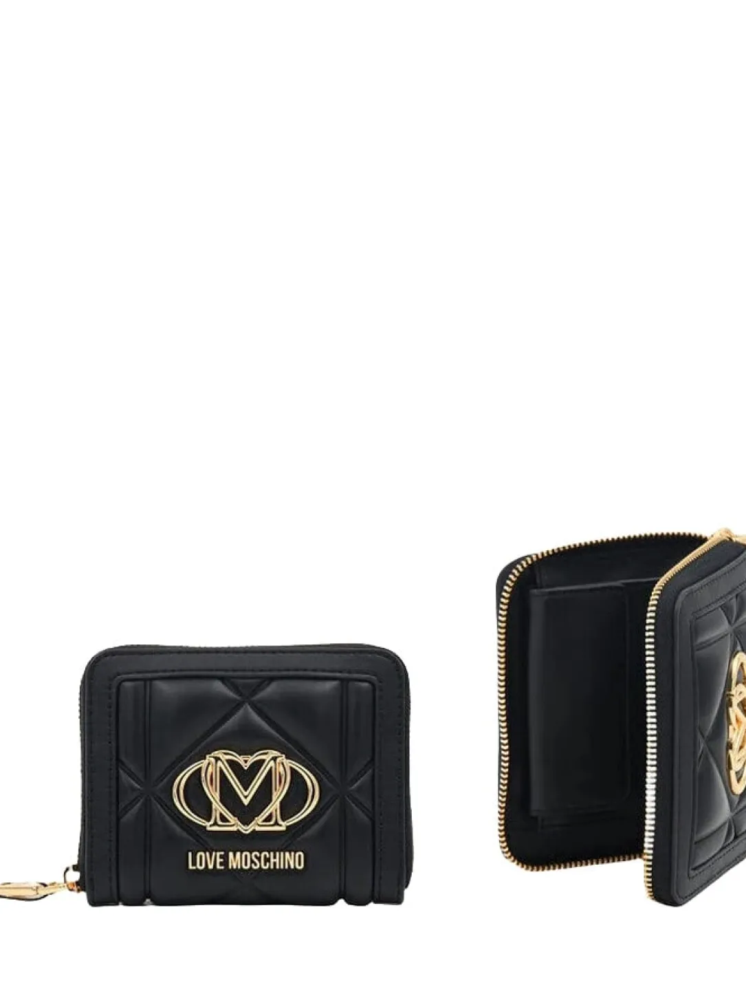 EMBOSSED QUILTED Portafoglio medio, ziparound