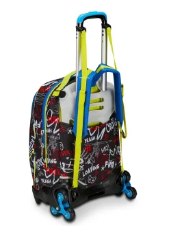 GANG BORN TO FUN BOY Zaino trolley sganciabile, 3 ruote