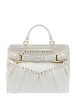 GISELLE Borsa tote con logo metallico