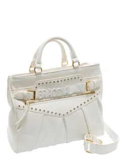 GISELLE Borsa tote con logo metallico