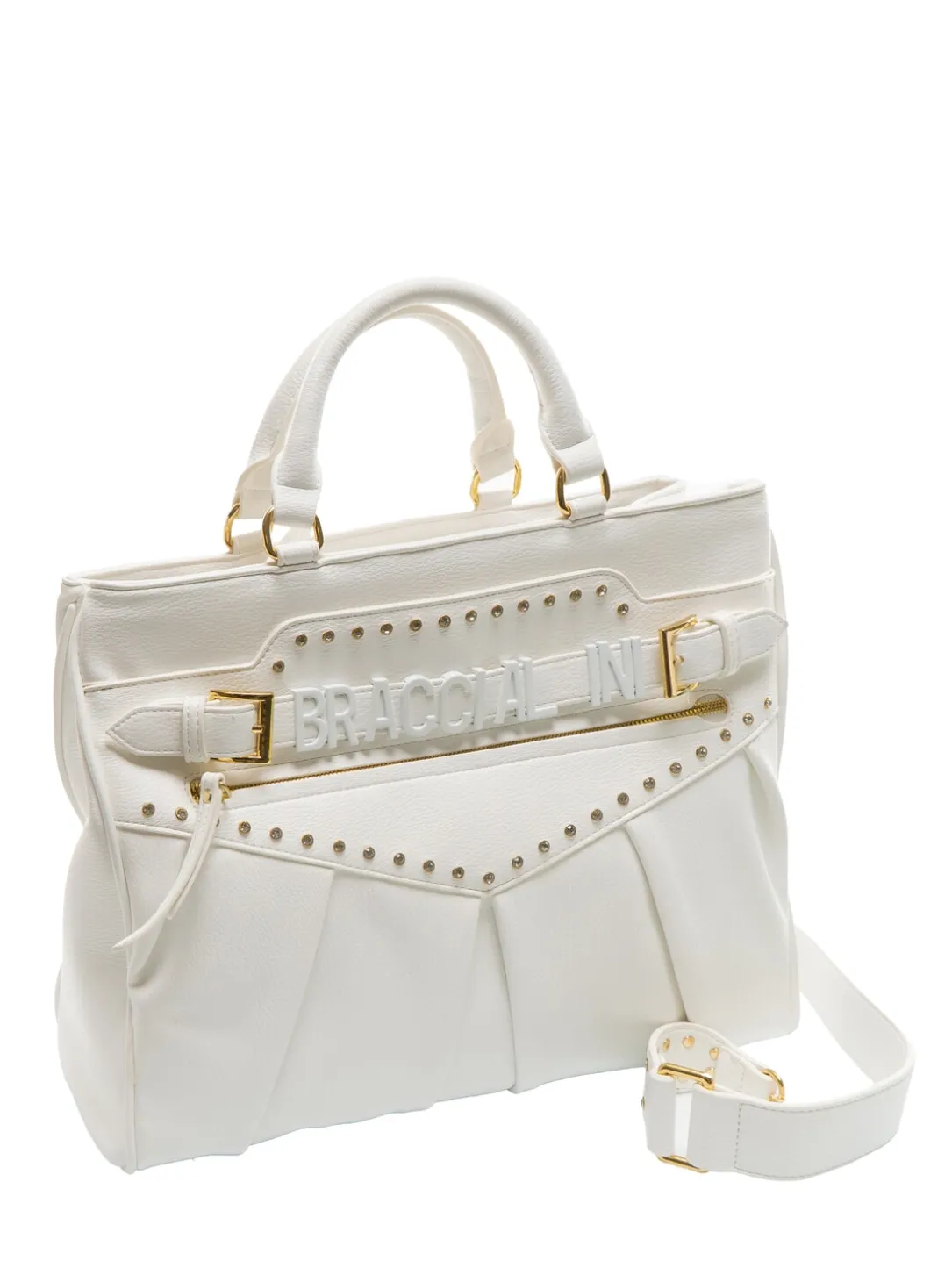 GISELLE Borsa tote con logo metallico