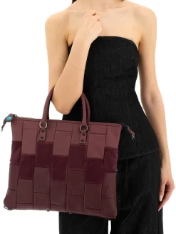 G3 PLUS L Borsa shopping trasformabile, in pelle