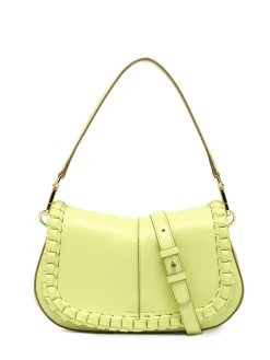 HELENA ROUND Borsa in pelle con flap