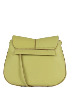 HELENA ROUND Borsa in pelle con doppia tracolla