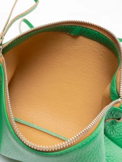 HERMY Pochette in pelle martellata