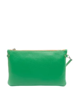 HERMY Pochette in pelle martellata