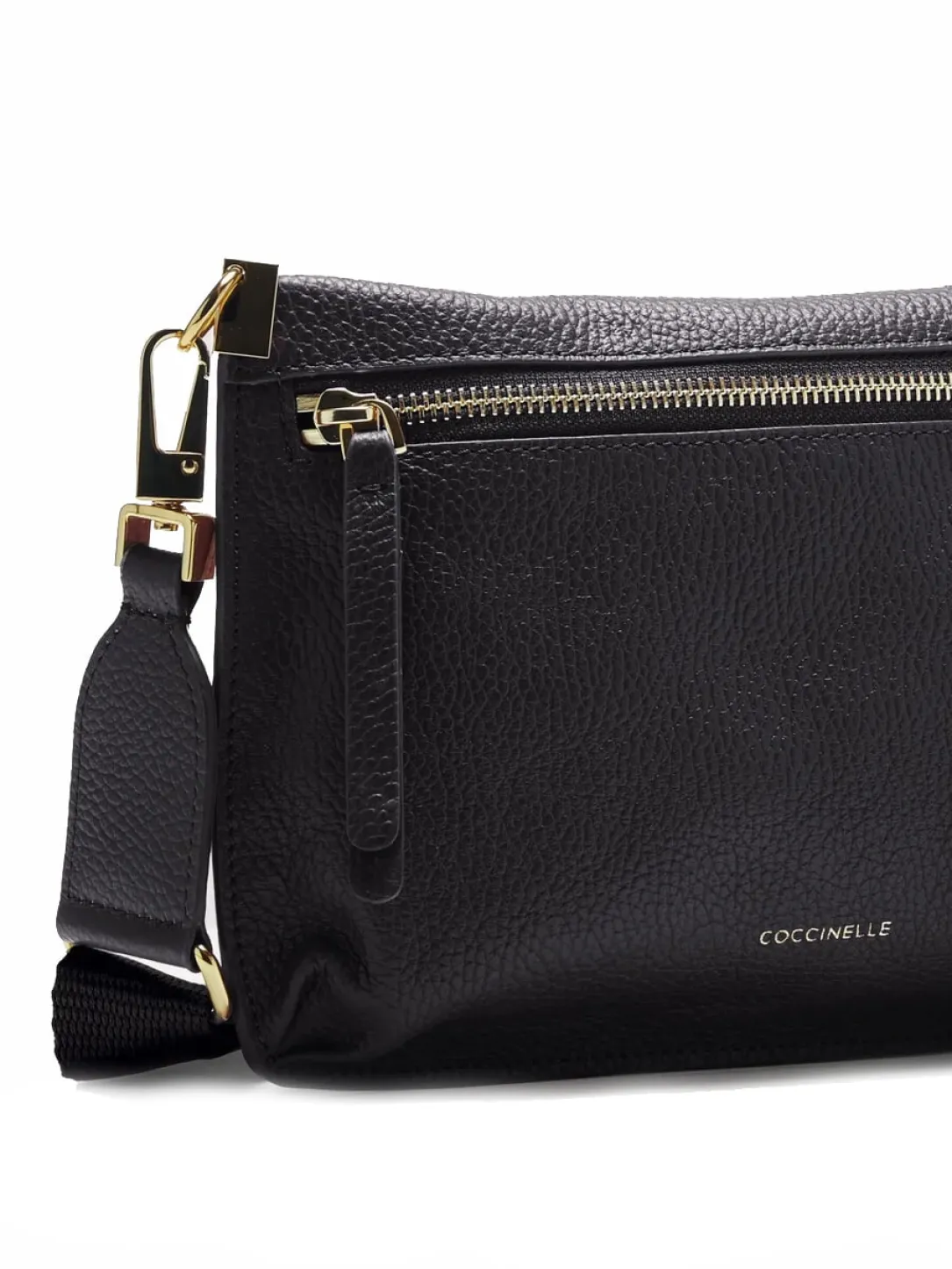 HYLE Borsa piatta piccola in pelle a tracolla