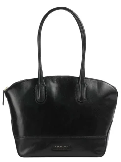 IOLANDA Borsa shopping a spalla, in pelle