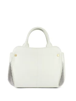 KIM Borsa media con inserti maglia metallica