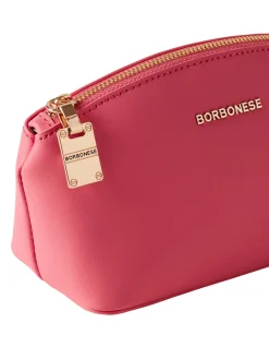 LETTERING Necessaire mini in pelle
