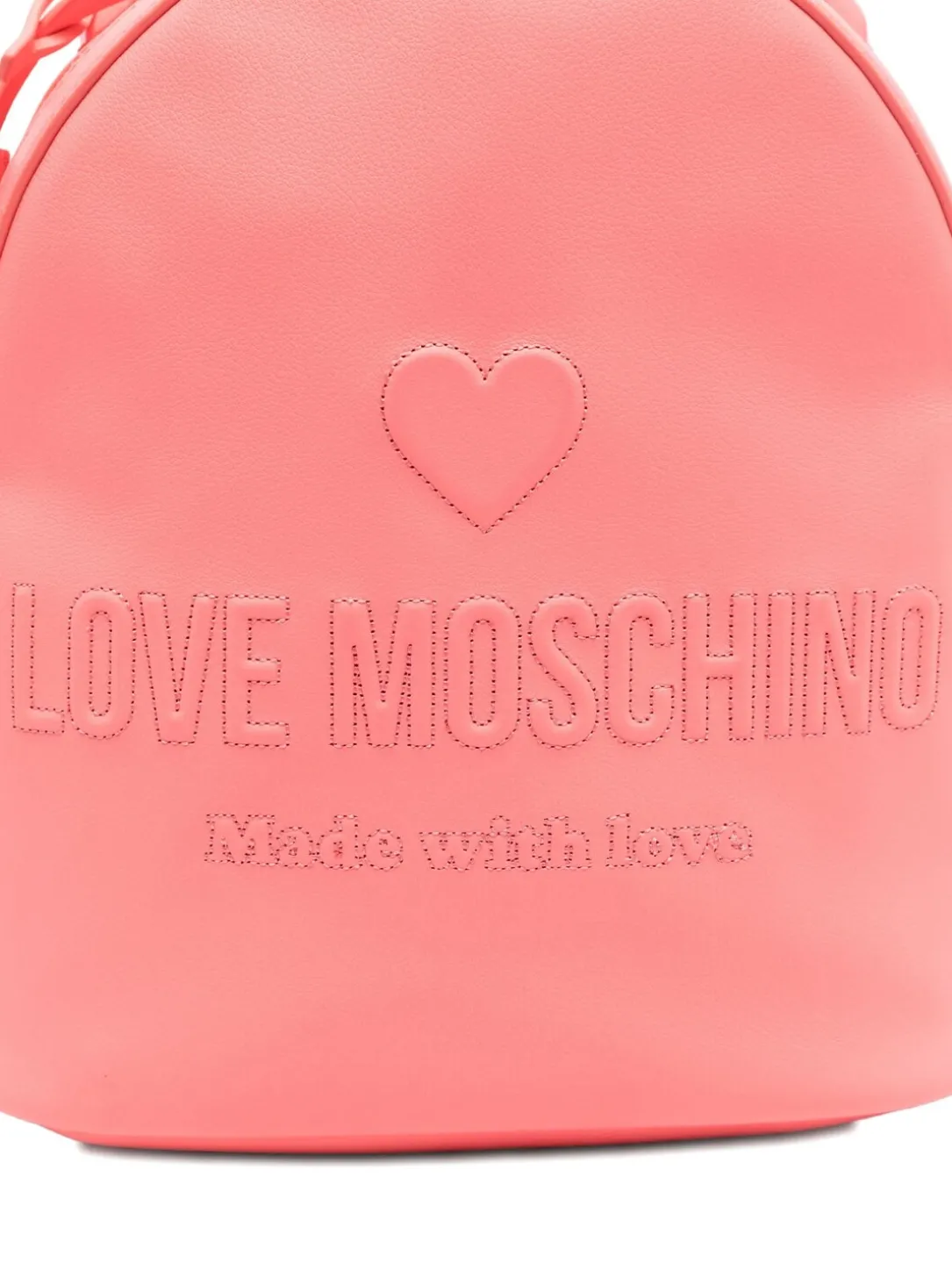 LOVE EMBOSSED Zaino con logo impunturato