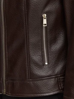 MARLENE CARIBOU Giacca in similpelle, regular fit
