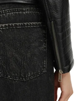 MARLENE CARIBOU Giacca in similpelle, regular fit