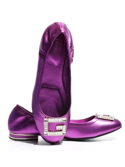 MICKLE Ballerine in pelle