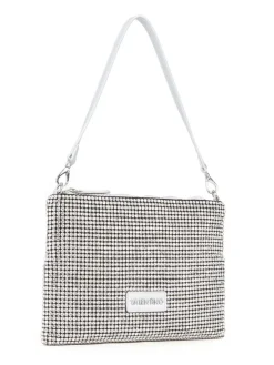 NABILAH Pochette con strass e tracolla