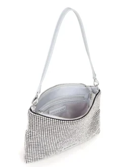 NABILAH Pochette con strass e tracolla