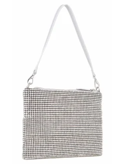 NABILAH Pochette con strass e tracolla
