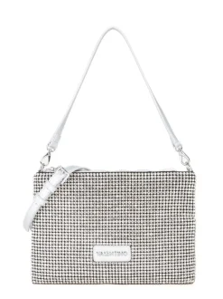 NABILAH Pochette con strass e tracolla