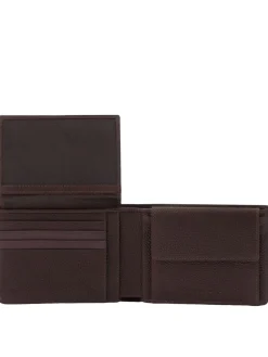PAAVO Portafoglio portamonete pelle con flap