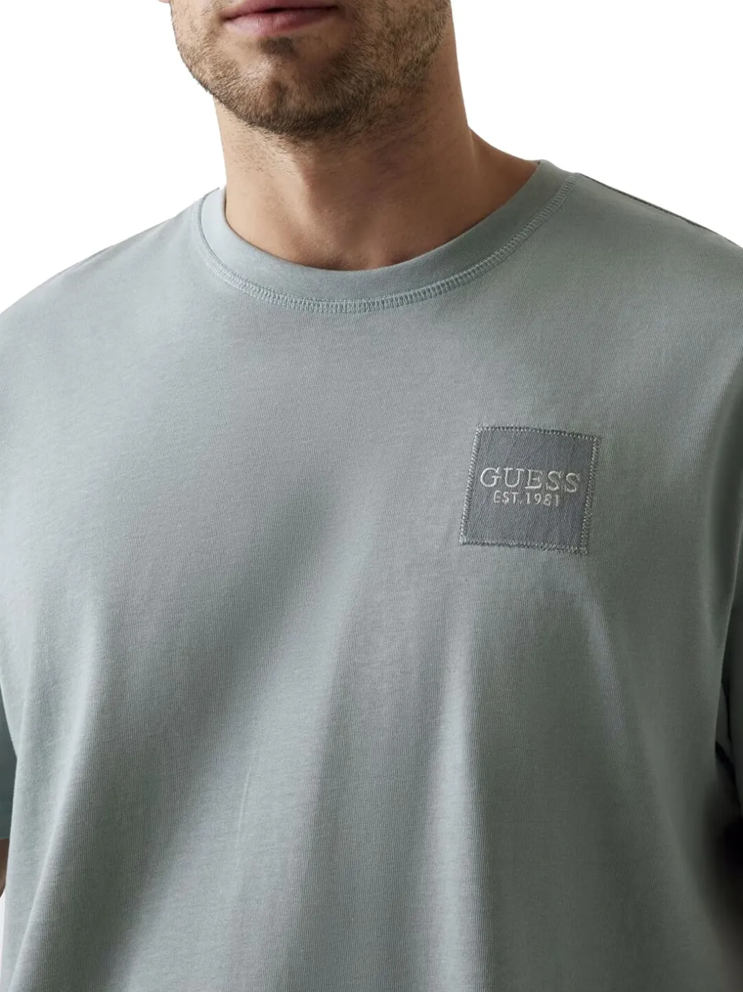 PATCH AT CHEST T-Shirt in cotone