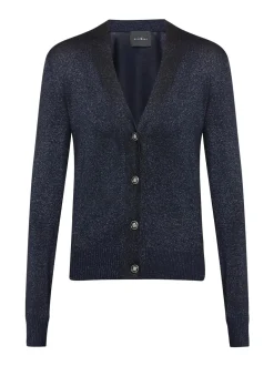 PEACEFUL Cardigan lurex con bottoni