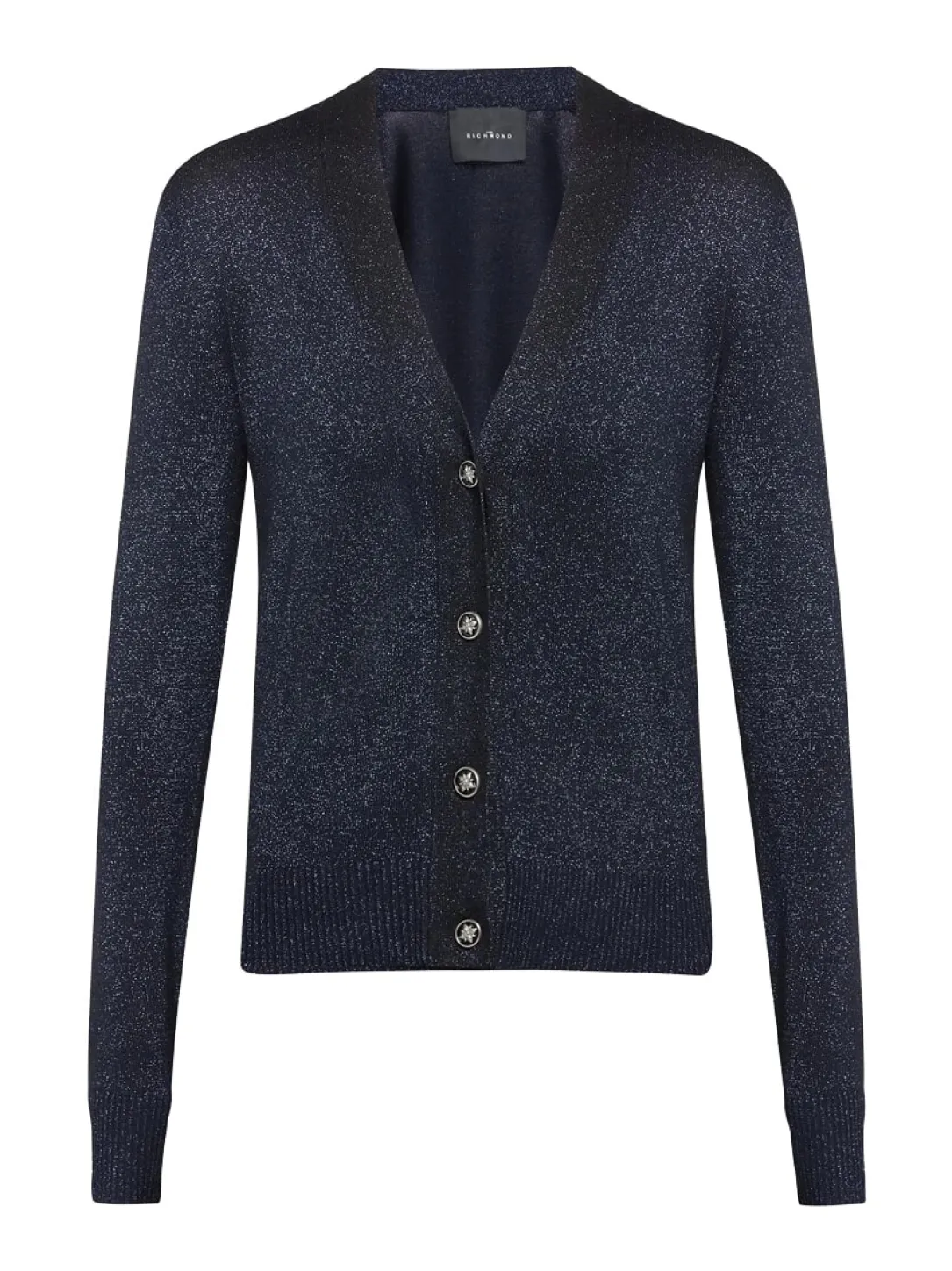 PEACEFUL Cardigan lurex con bottoni