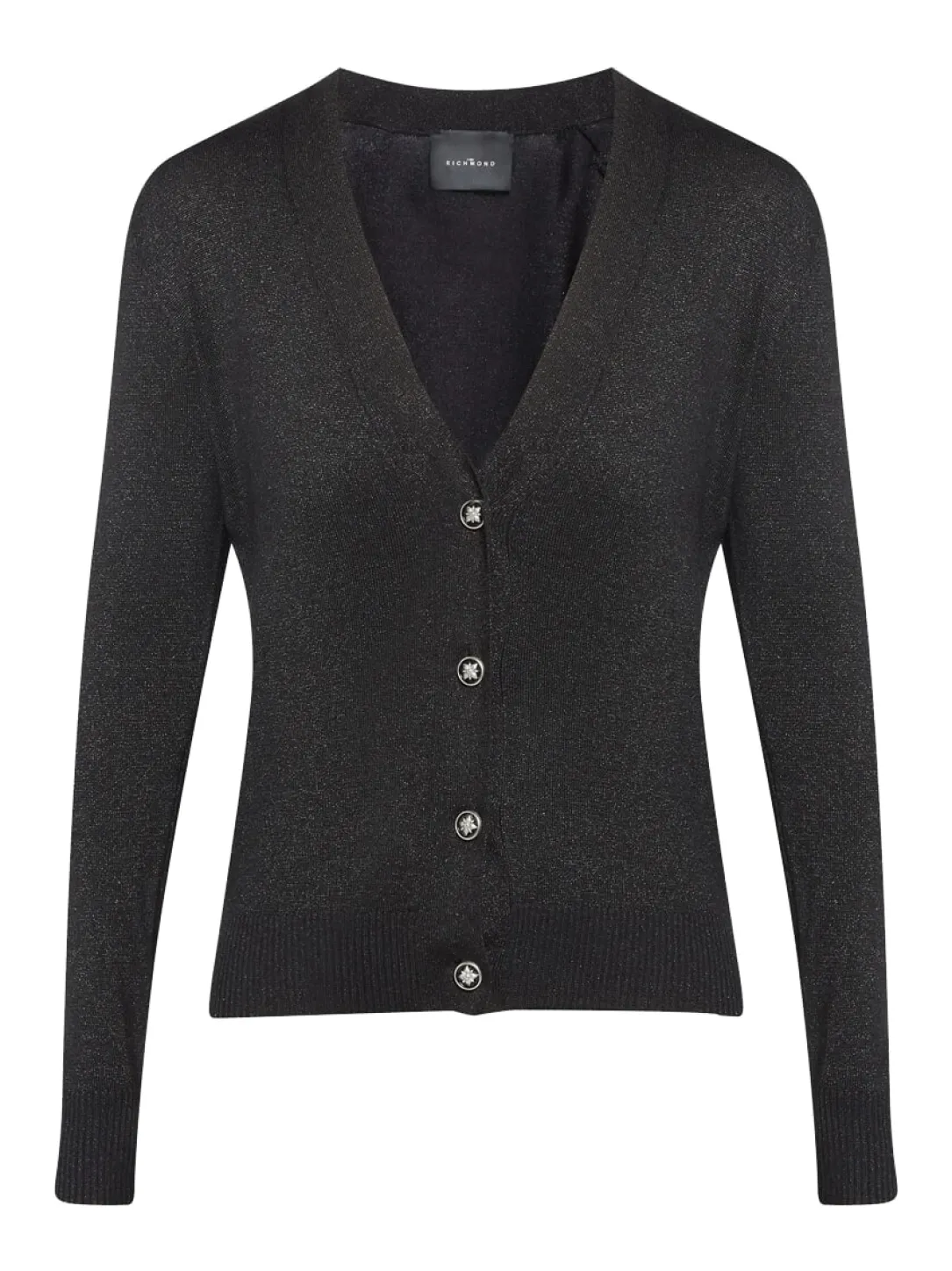 PEACEFUL Cardigan lurex con bottoni