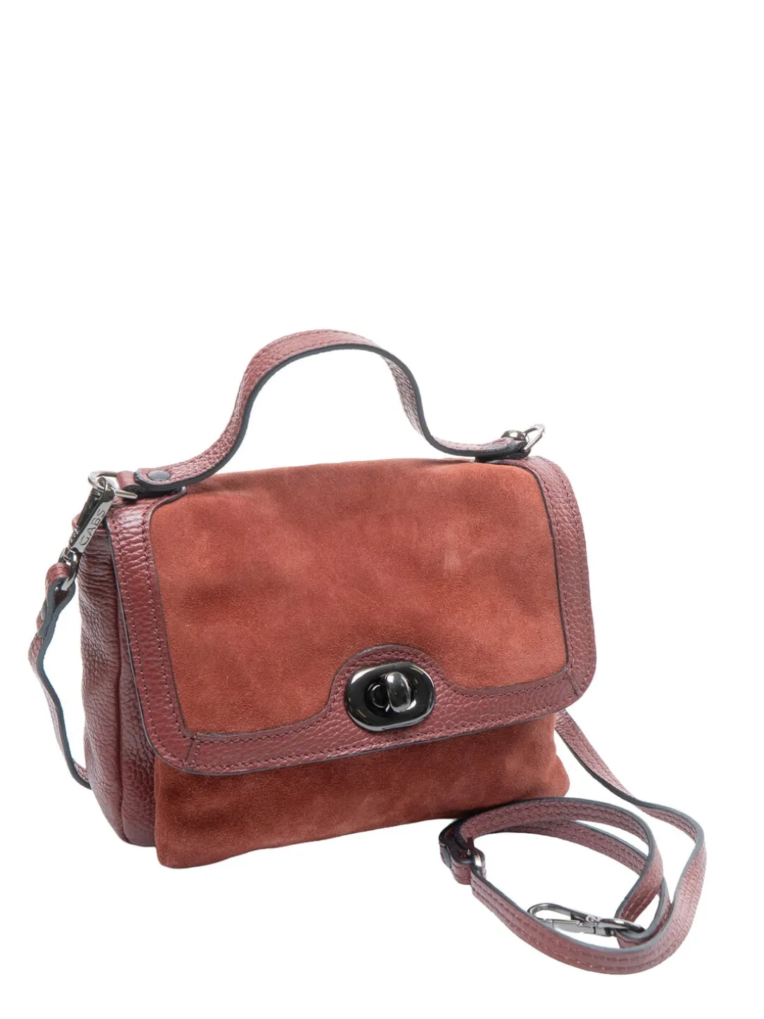 SHAILA Borsa mini a mano con tracolla, in pelle