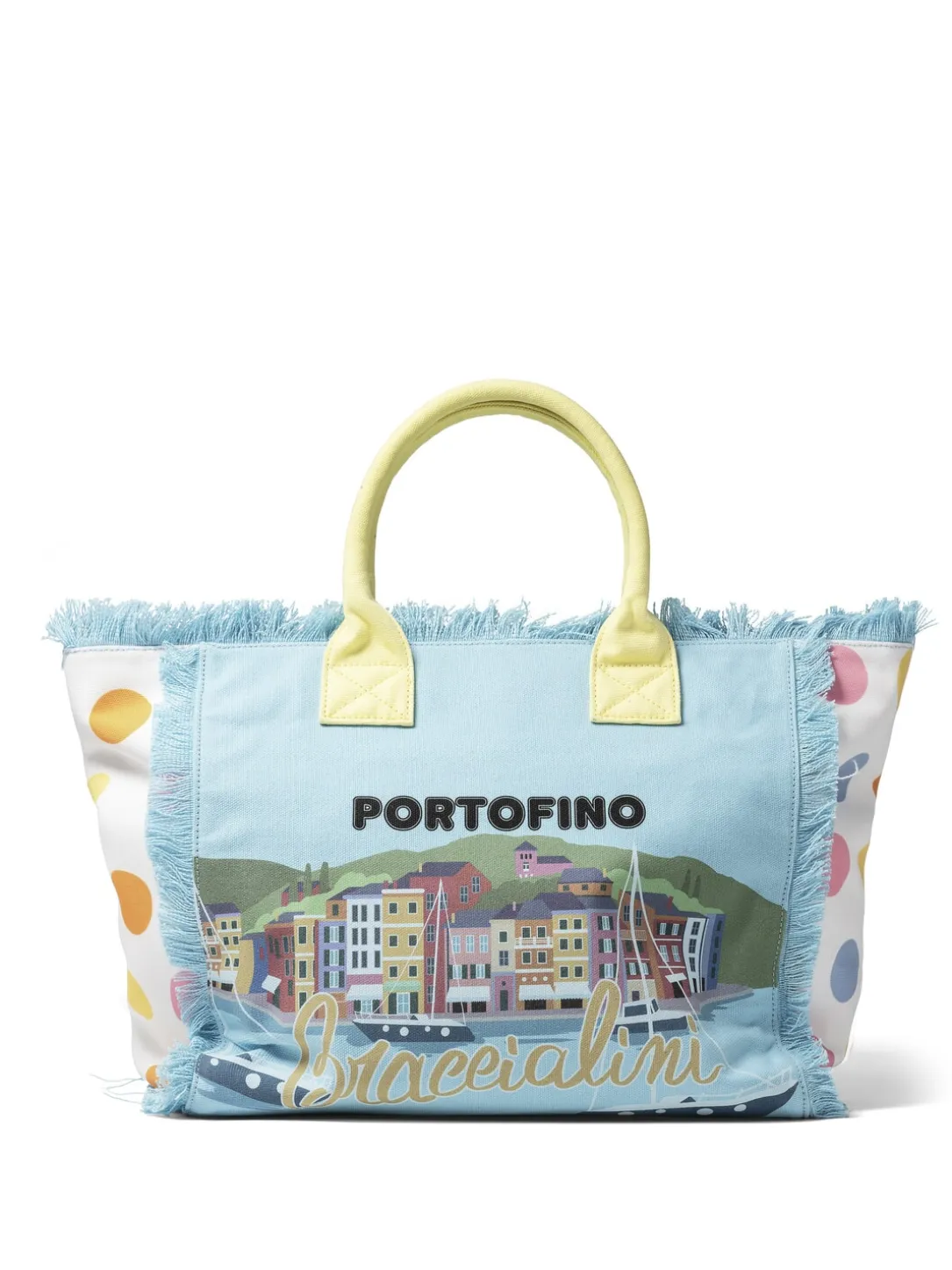 SUMMER Borsa mare in canvas, con stampa