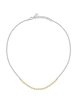 TALISMANI Collana con sfere in acciaio bicolore